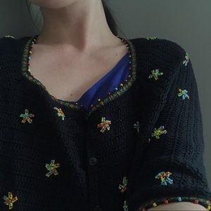 Vintage Beaded Cardigan
